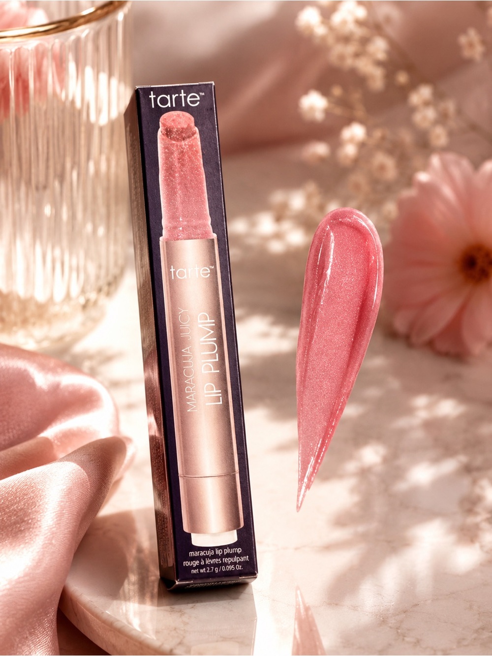 tarte Maracuja Juicy Lip Plump — Ruby Shimmer Glass